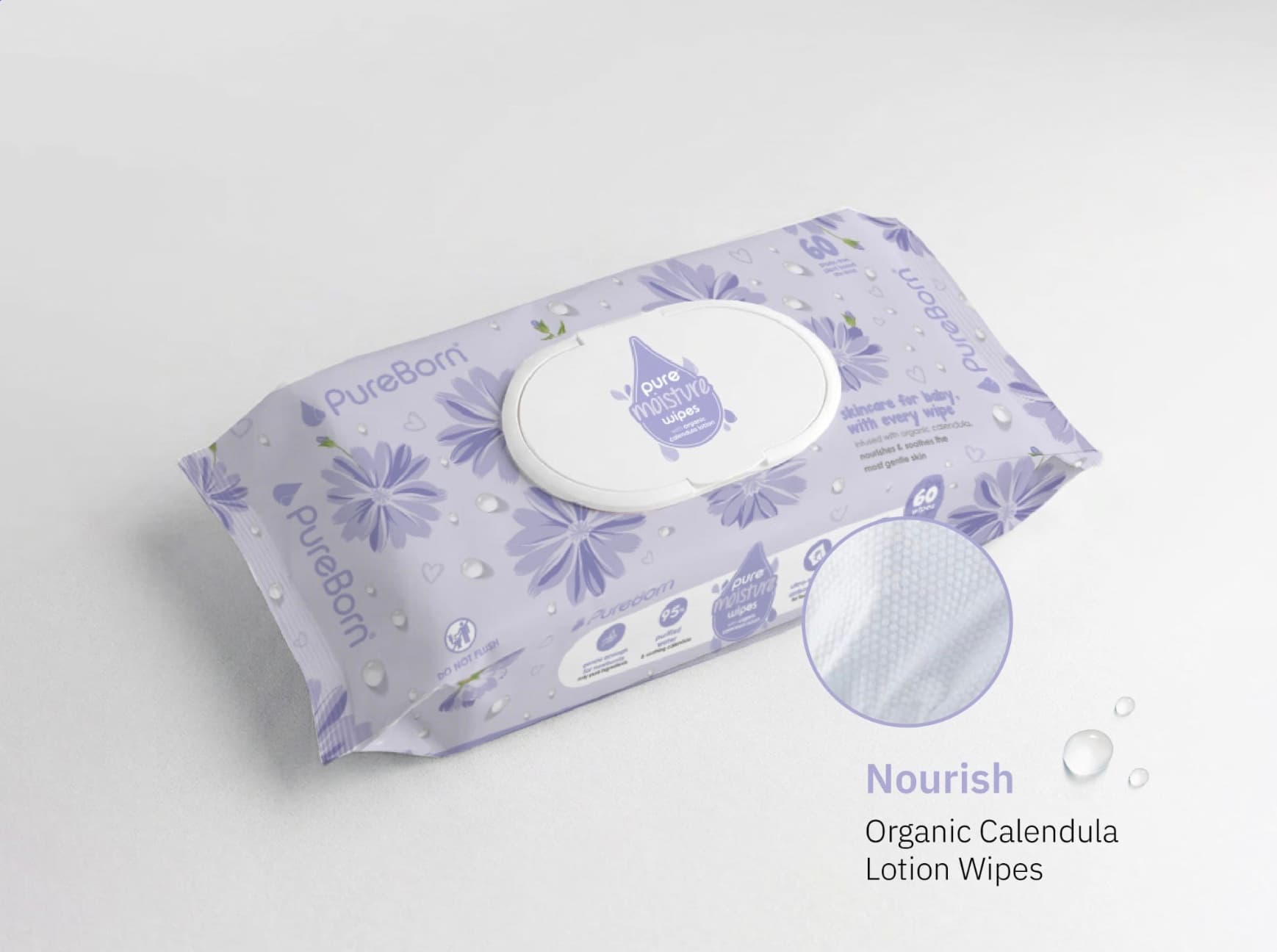 Organic Calendula Lotion Wipes