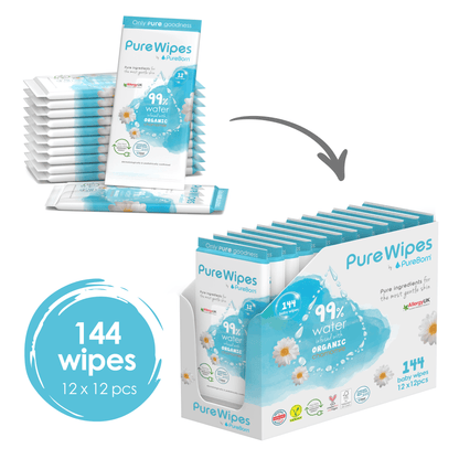 PureWipes with 99% Water & Organic Chamomile